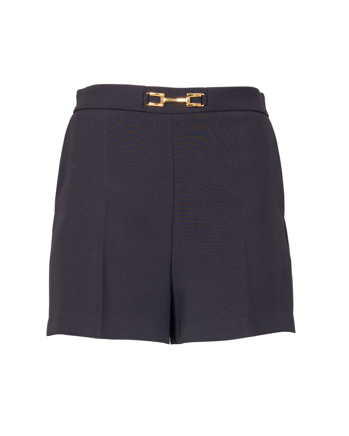 shop ELISABETTA FRANCHI  Shorts: Elisabetta Franchi shorts in crepe con morsetto e patte.
Dettaglio in metallo dorato con logo.
Patte con bottoni sul retro.
Vestibilità Slim.
Composizione: 95%Poliestere 05%Elastane.
Made in Italy.. SH00751E2-110 number 5469199